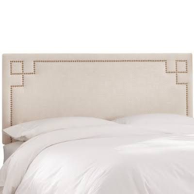 Diego Upholstered Panel Headboard Size: Queen, Upholstery Color: Talc