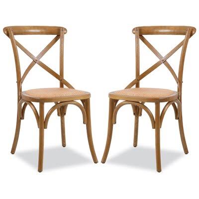 Hyacinthe Side Chair Lark Manor Color: Cork Brown