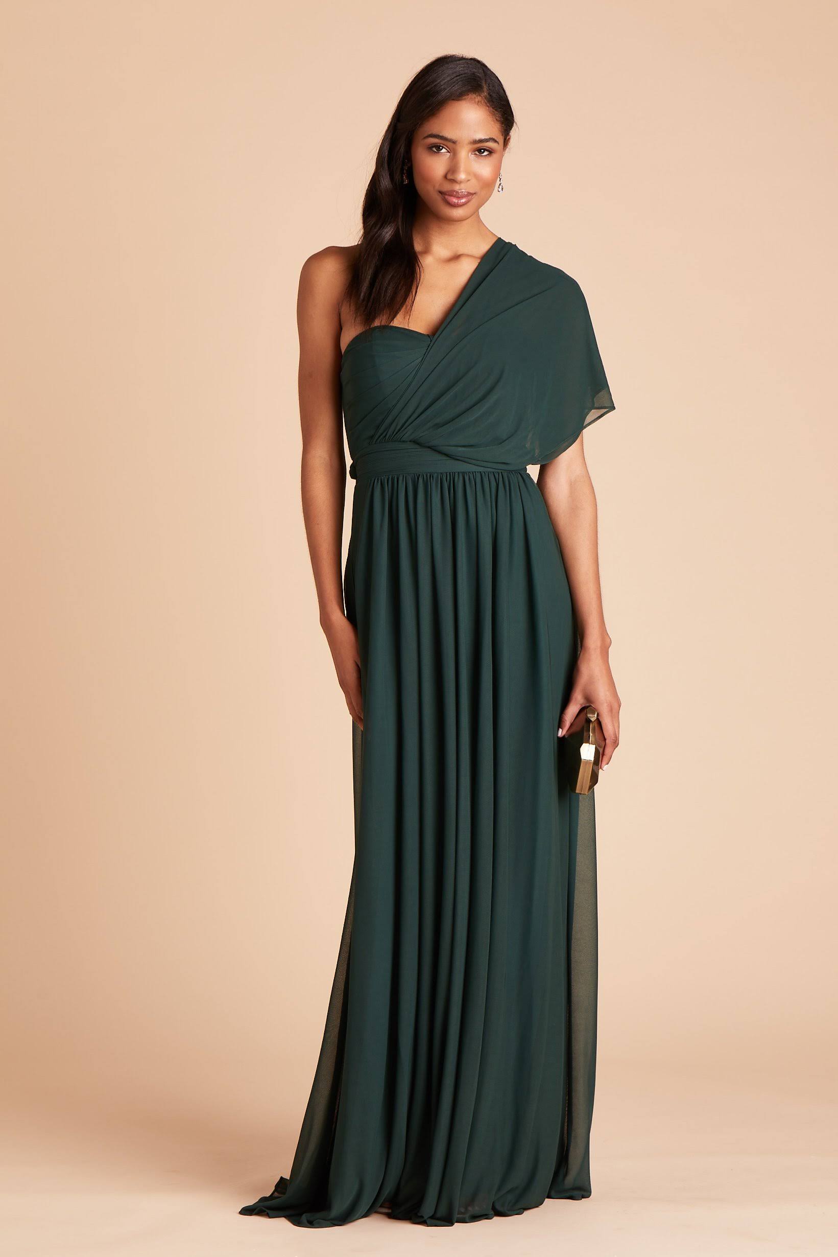 Birdy Grey Chicky Convertible Bridesmaid Dress in Emerald Xs / Emerald