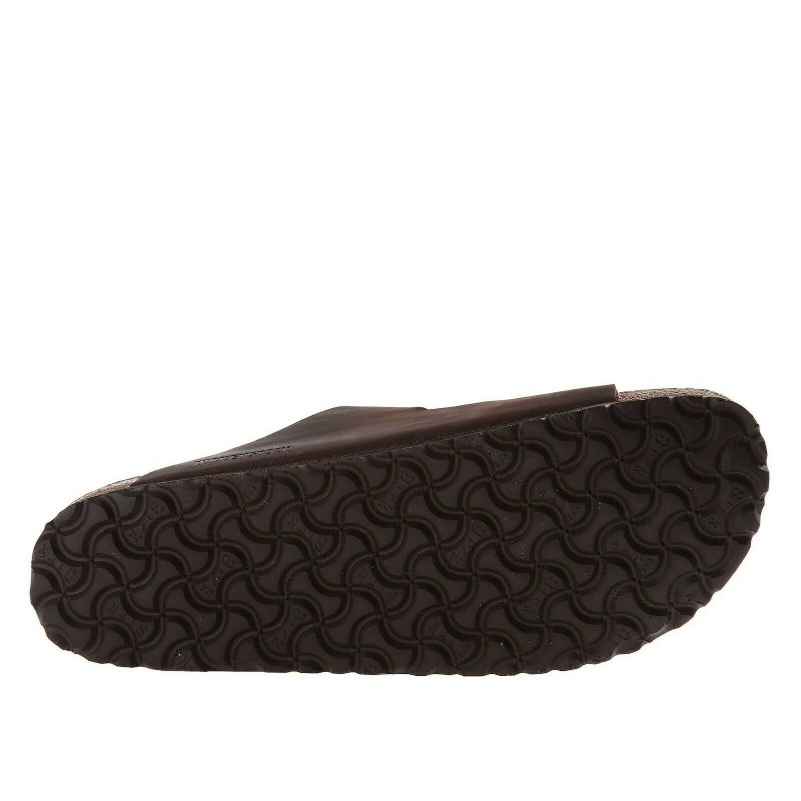 Birkenstock Men's Arizona SFB Habana Oiled Leather Sandals - Brown - 45 EU / 12 M US