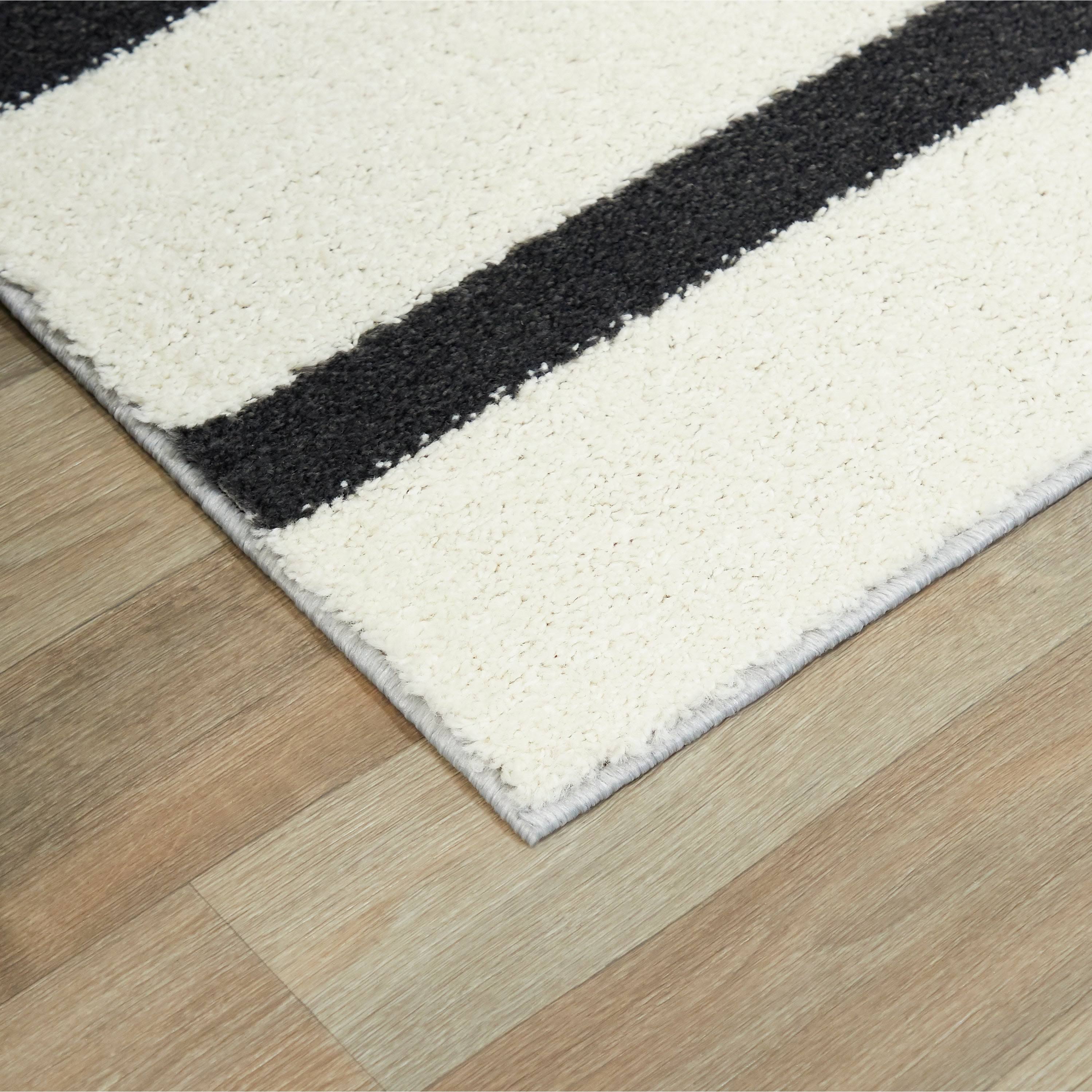 Balta Colter White 8 ft. x 10 ft. Modern Striped Area Rug