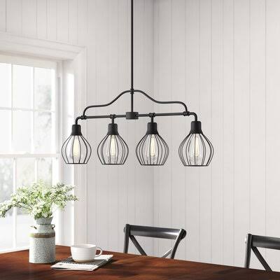 Mahtomedi 4 - Light Kitchen Island Linear Pendant Birch Lane