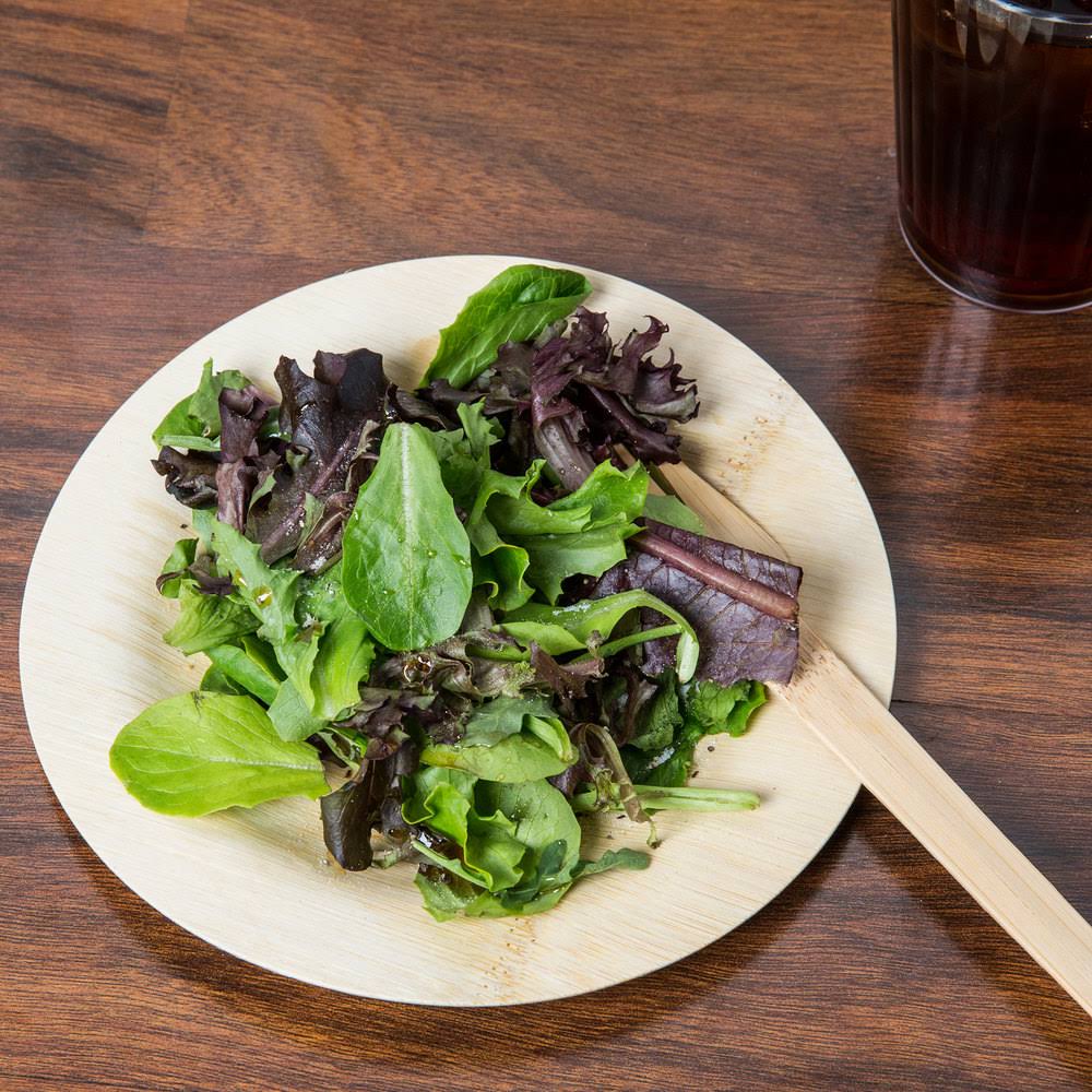 Bambu Veneerware 7in Bulk 100/cs Disposable Bamboo Plates