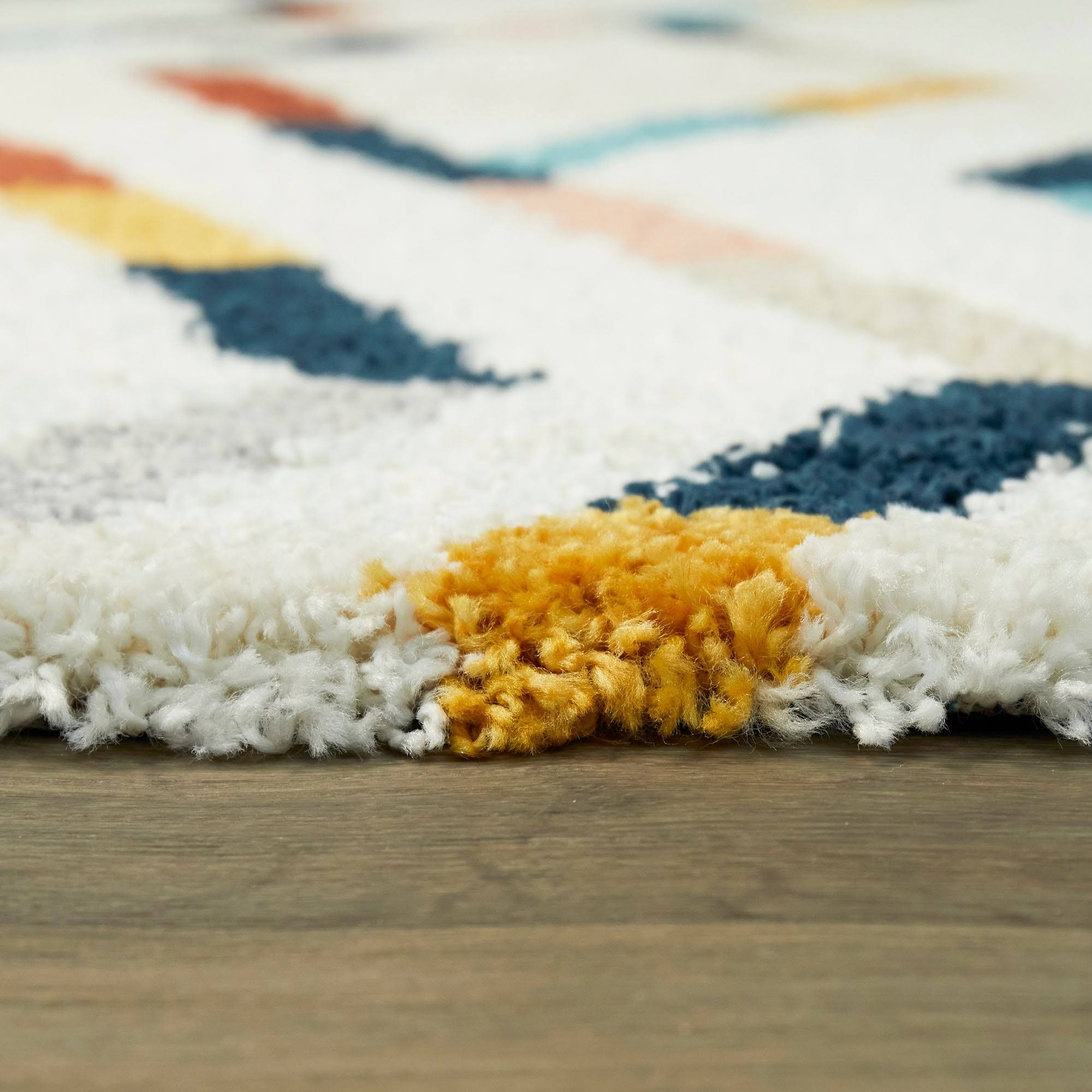BALTA Kessler Cream 5 ft. x 7 ft. Contemporary Shag Area Rug, Ivory