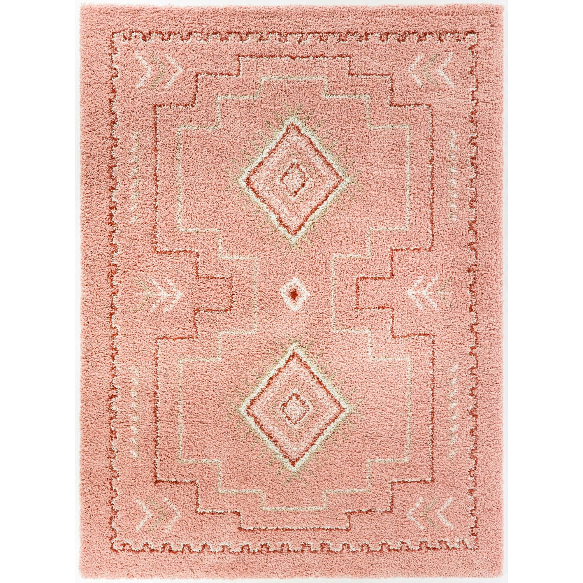 BALTA Bandele Pink 8 ft. x 10 ft. Berber Shag Area Rug