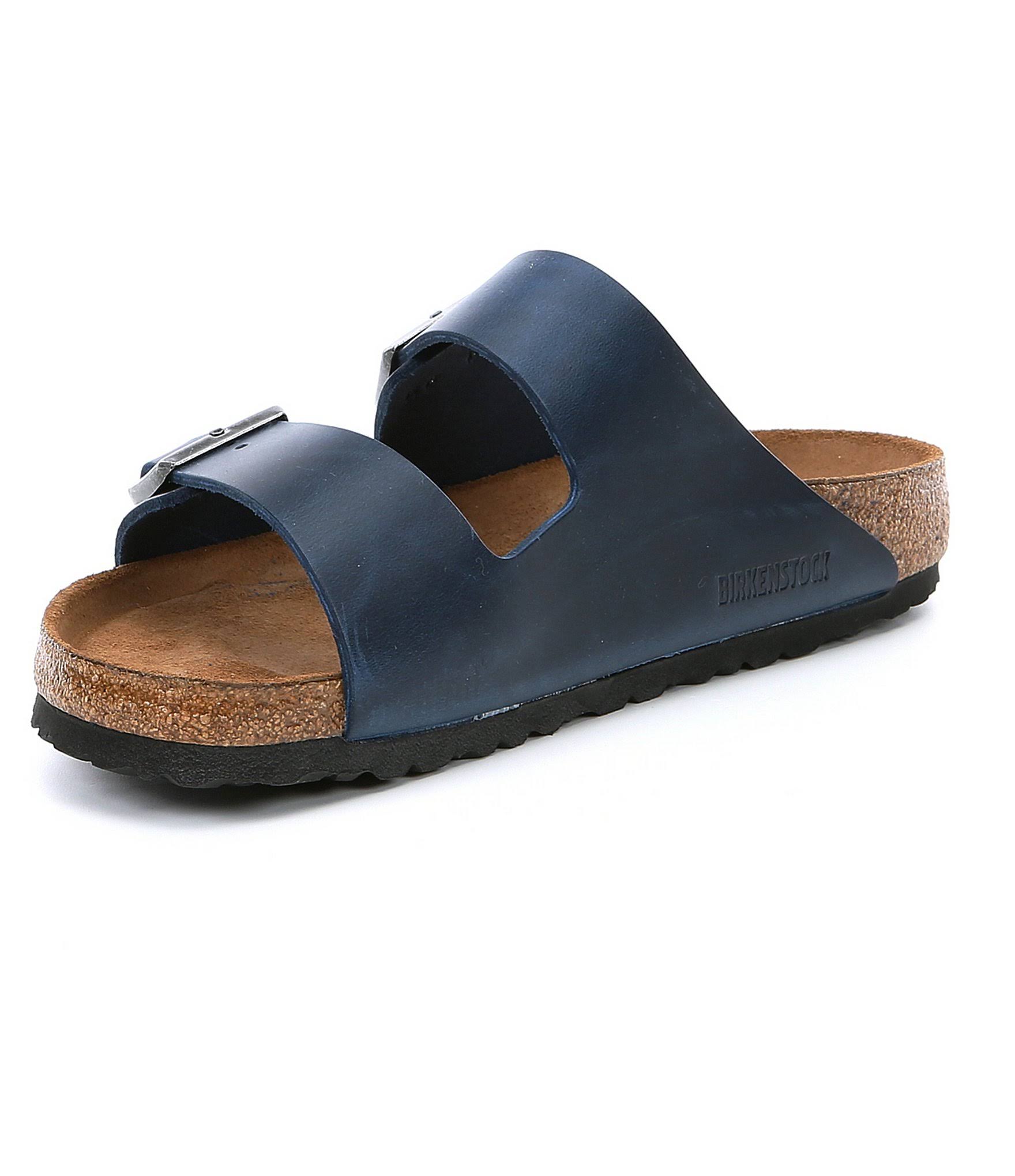 Birkenstock Arizona Soft Footbed (41 Blue Oiled Leather)