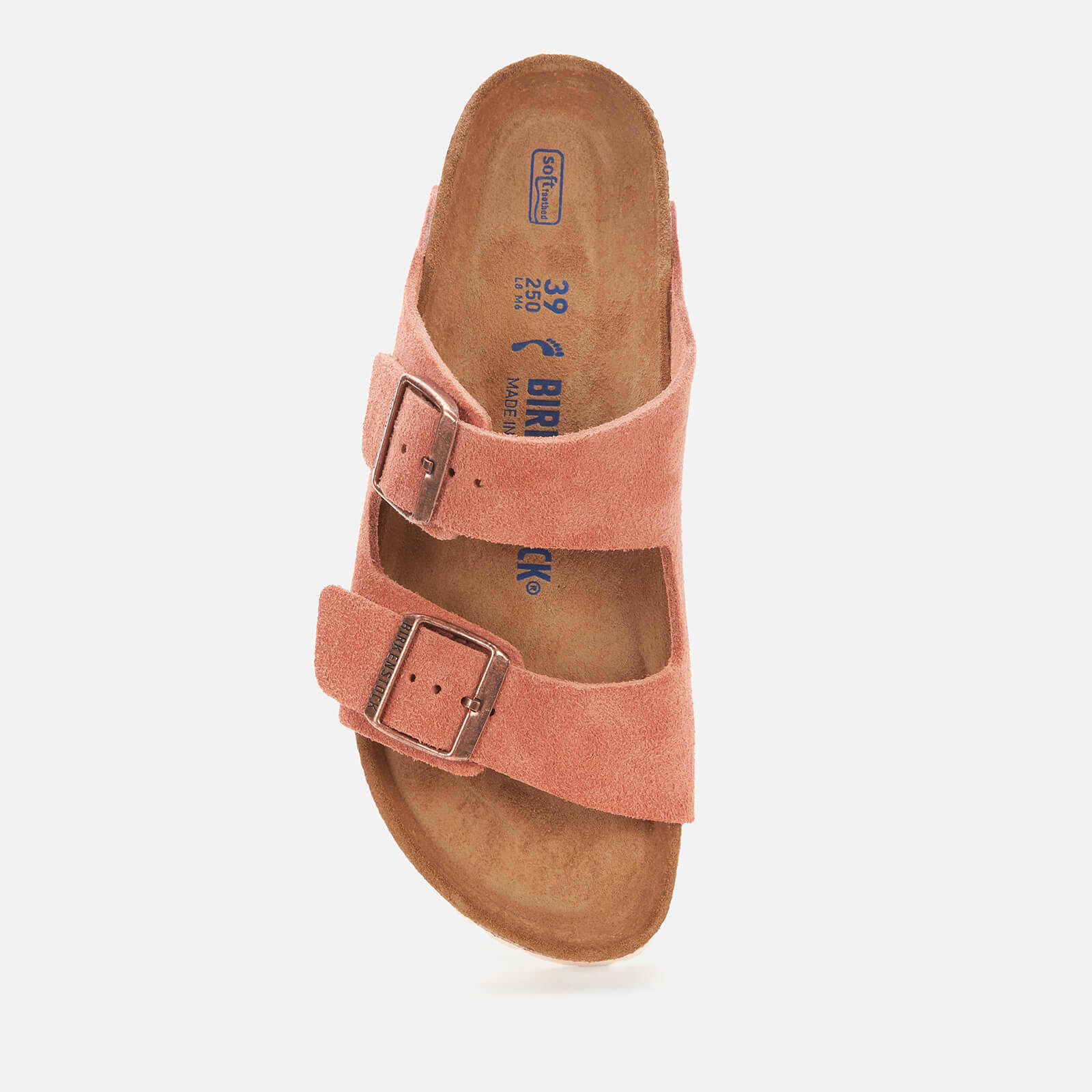 Birkenstock Arizona SFB Suede Double Strap Sandals - Red