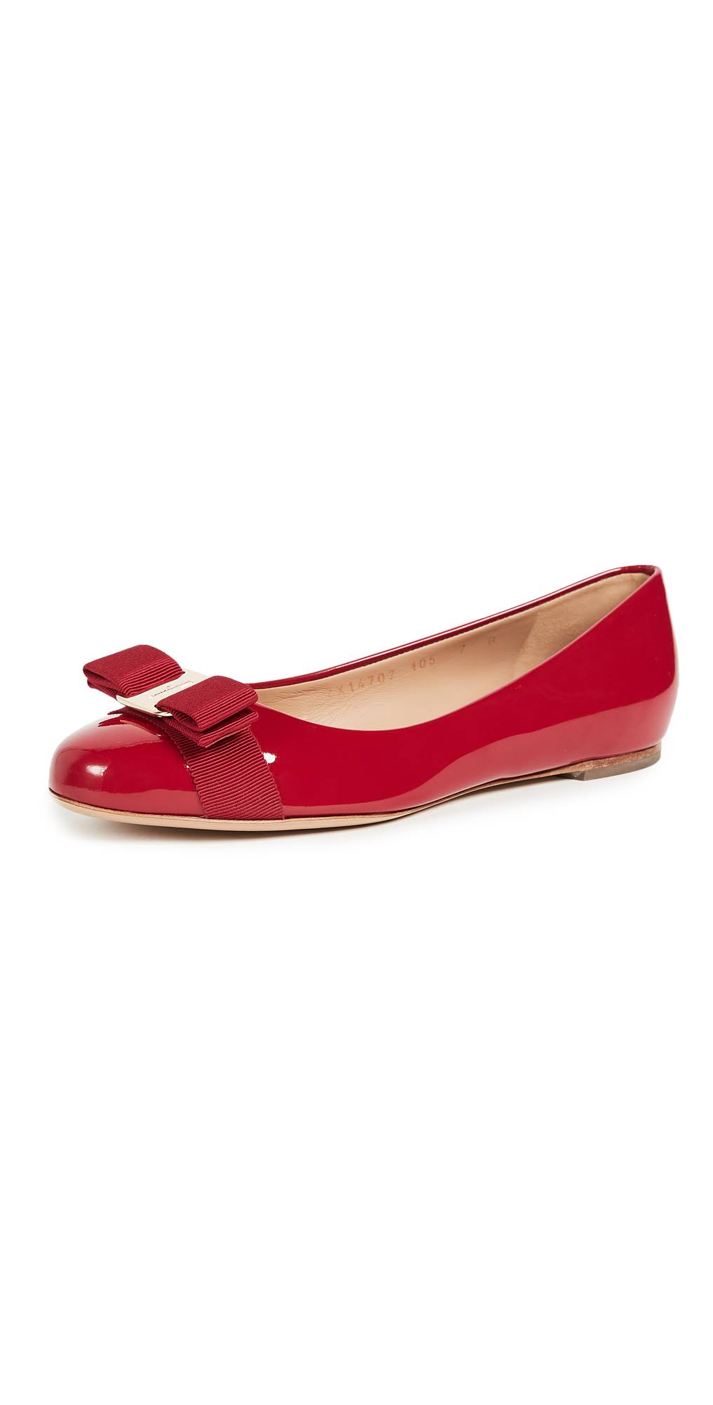 Salvatore Ferragamo Varina Ballet Flat Red 9