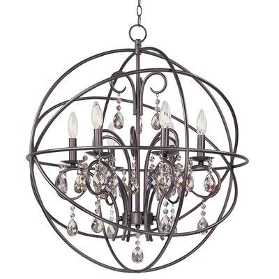 Kling 6-Light Globe Chandelier Finish: Oil Rubbed Bronze