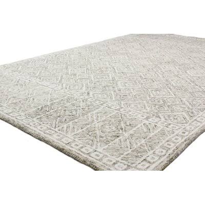 Lafontaine Geometric Handmade Tufted Wool Taupe Area Rug Birch Lane Rug Size: Rectangle 5& x 7&6x22
