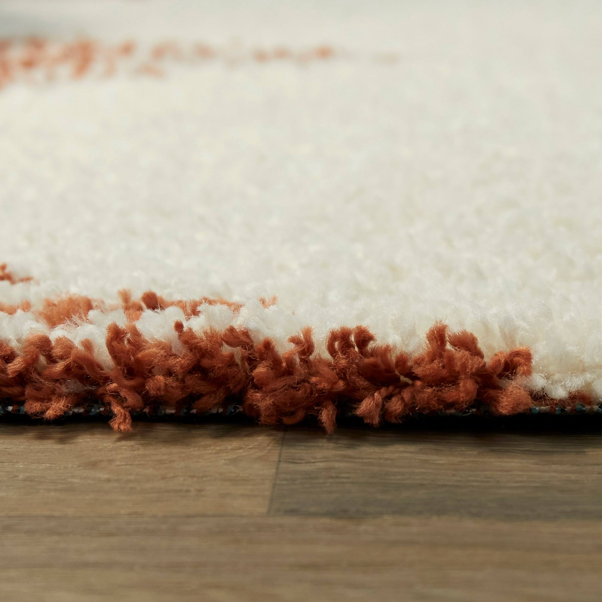 BALTA Hughes Teal 8 ft. x 10 ft. Striped Shag Area Rug, Blue