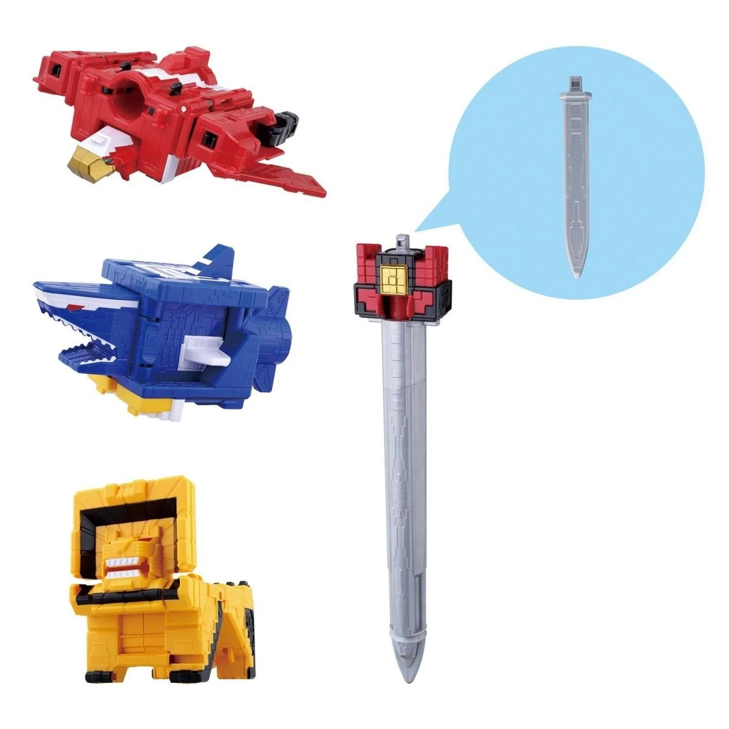 Bandai Doubutsu Sentai Zyuohger Zyuoh Cube 1 2 3 (Doubutsu Gattai DX Zyuoh King)