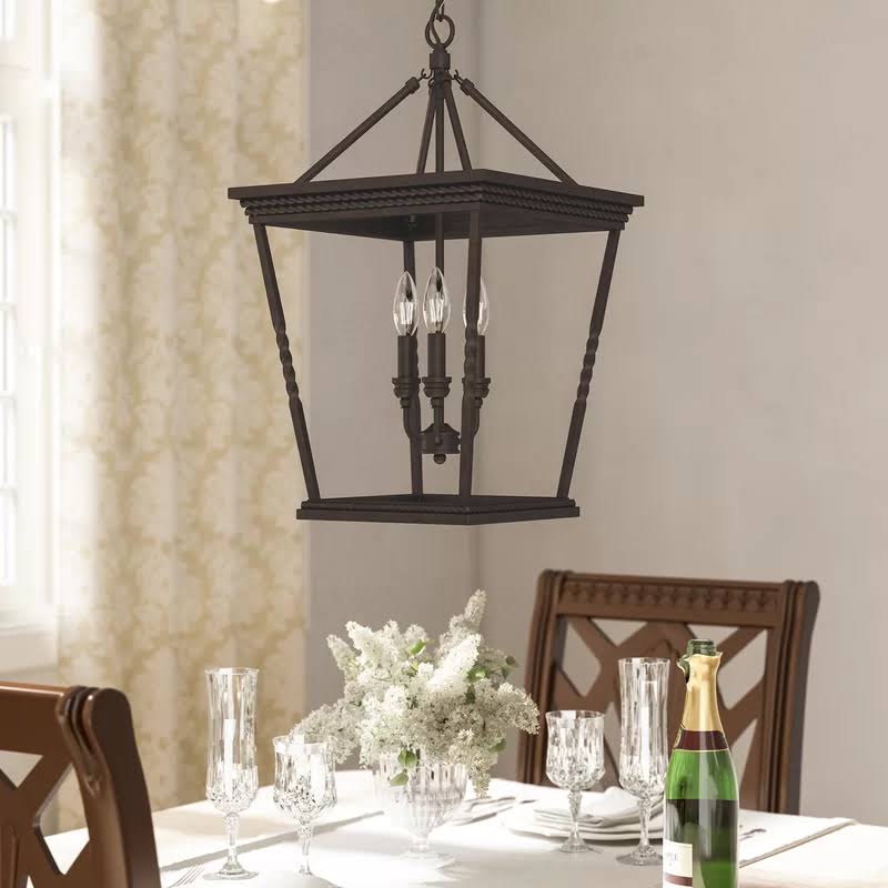 Northfield 3 - Light Lantern Geometric Chandelier