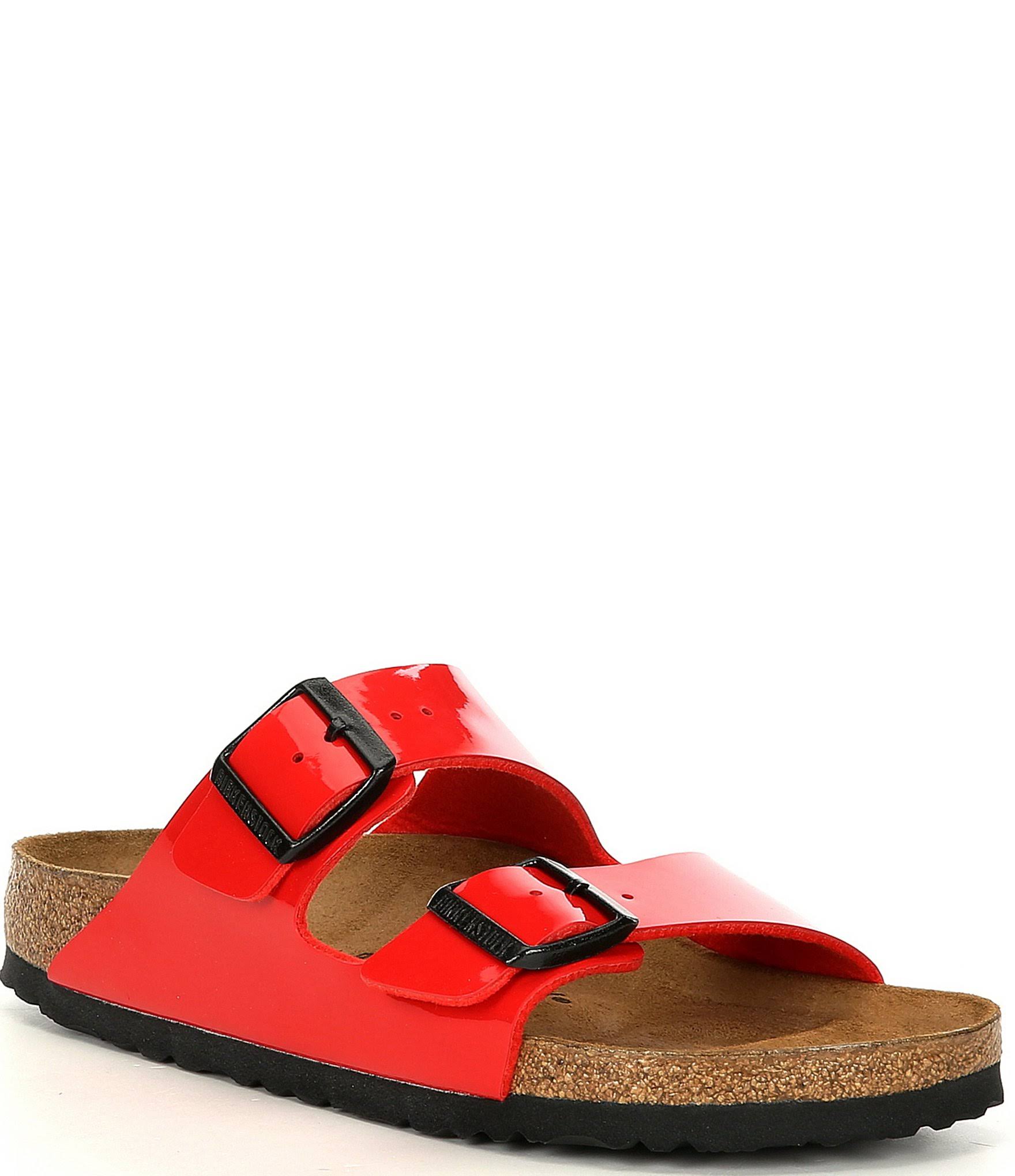Birkenstock Women's Arizona Cherry Patent Birko-Flor