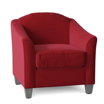 Birkett Armchair Body Fabric: Classic Indigo, Leg Color: Gray