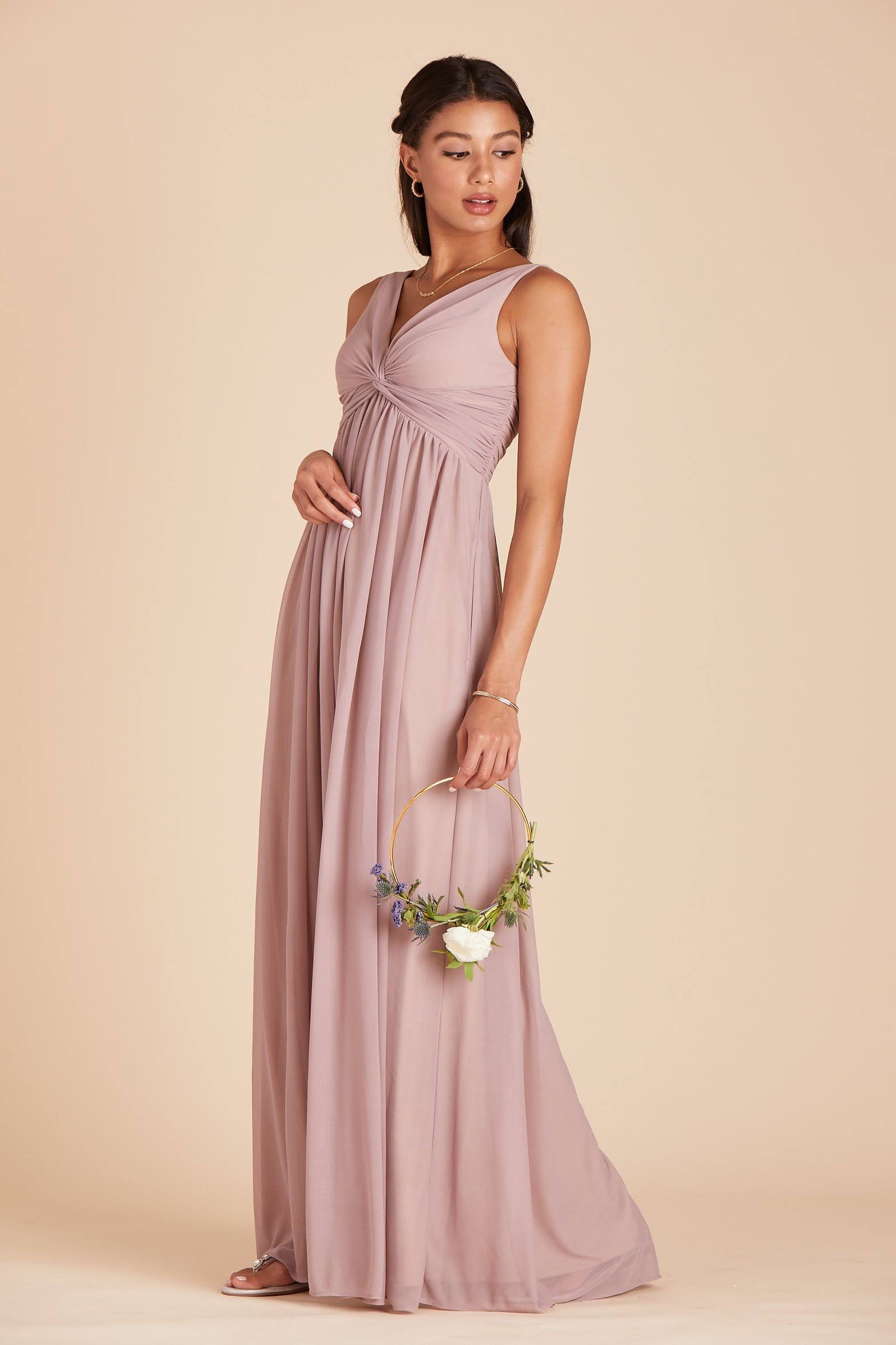 Birdy Grey Lianna Bridesmaid Dress in Mauve M / Mauve