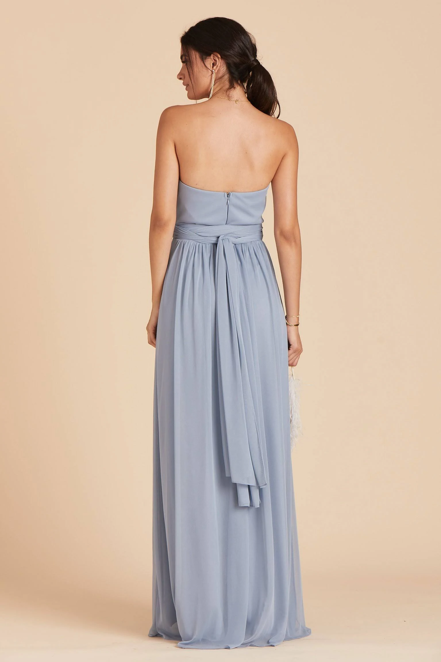 Chicky Convertible Bridesmaid Dress in Dusty Blue Xs / Dusty Blue