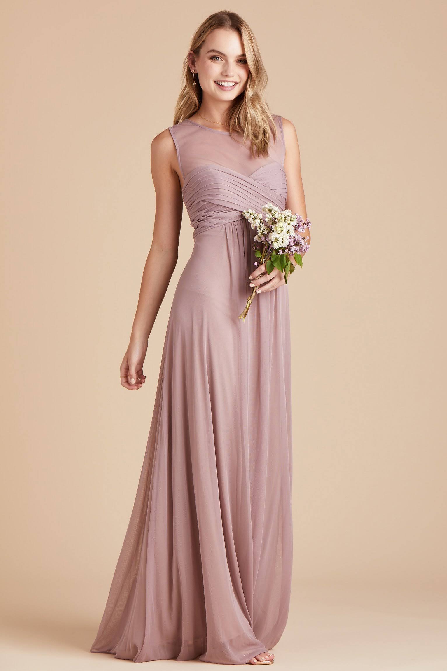 Birdy Grey Ryan Bridesmaid Dress in Mauve 3XL / Mauve