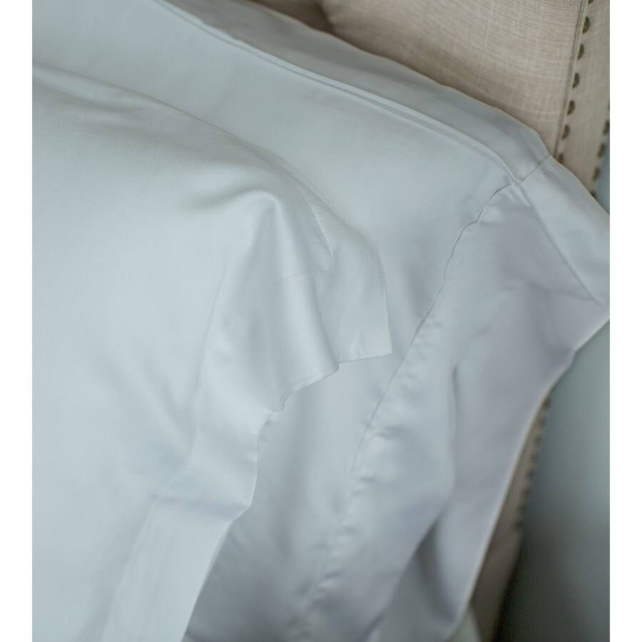 Bamboo Sateen Duvet Cover - White-King