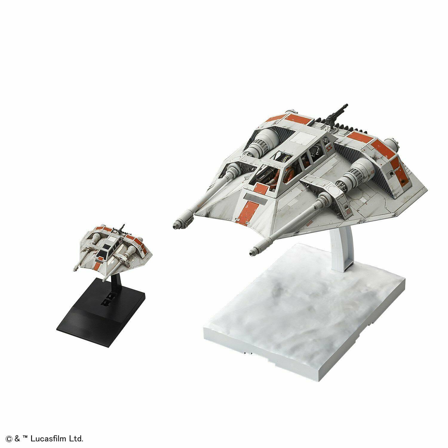 Bandai Star Wars 1/48 & 1/144 Snowspeeder Set Plastic Model Kit New F