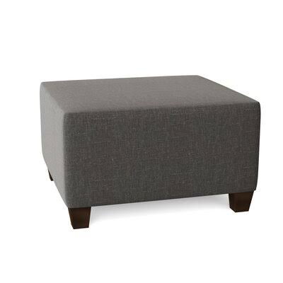 Birch Lane Lise 29x22 Rectangle Standard Ottoman Body Fabric: Lizzy Graphite