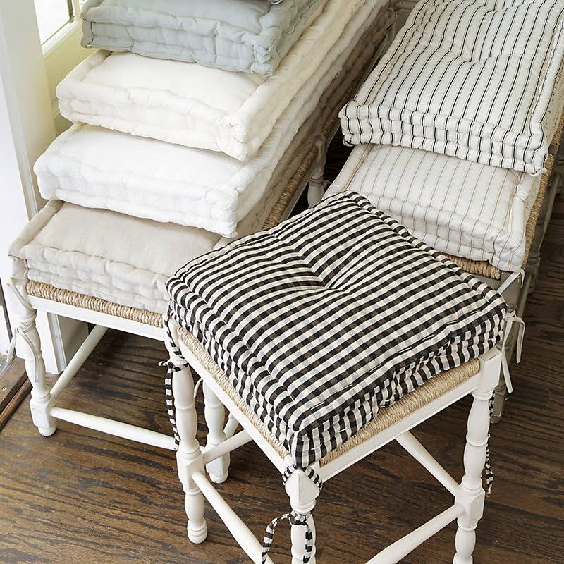 Essential Farmhouse Cushion Small Check Black - Ballard Designs