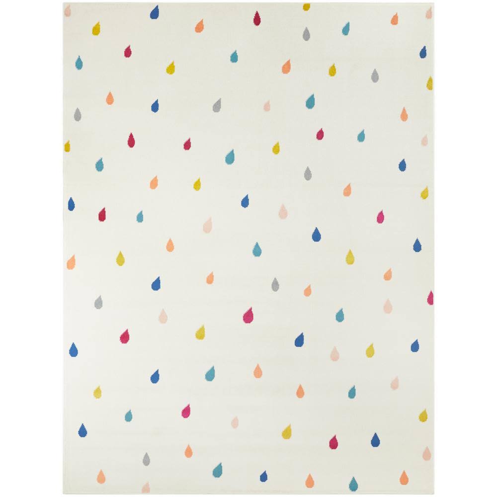 Balta Raindrops Ivory 4 ft. x 6 ft. Area Rug