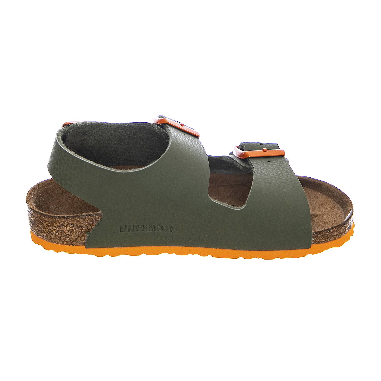 Birkenstock Infant Milano Kids Green/Orange Birko-Flor Strap Sandals