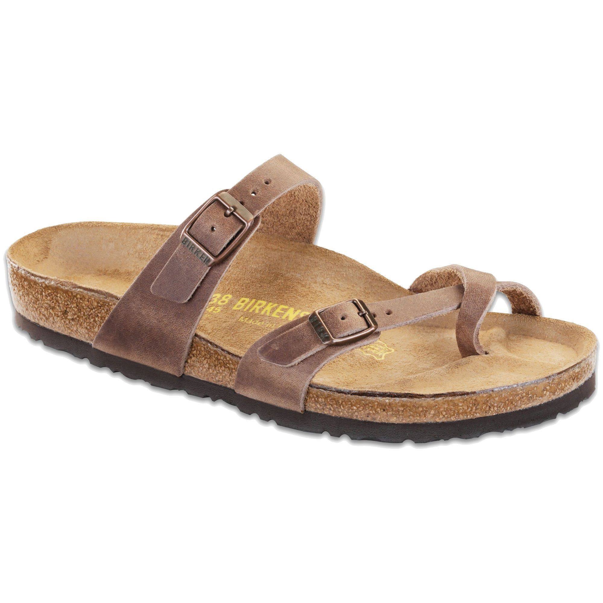 Birkenstock Mayari Sandals - Oiled Leather Tobacco - 41