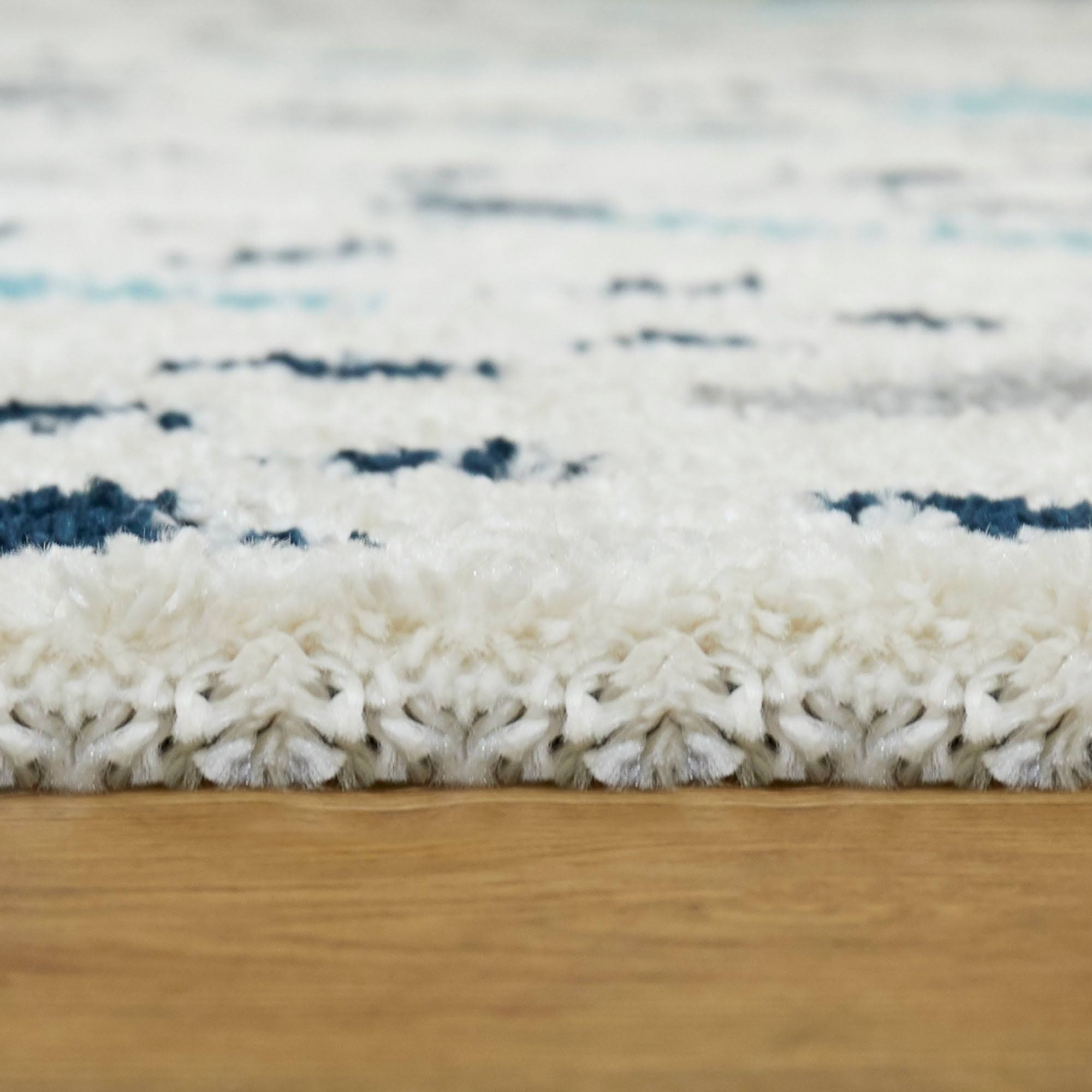 BALTA Harrison Blue 8 ft. x 10 ft. Geometric Shag Area Rug