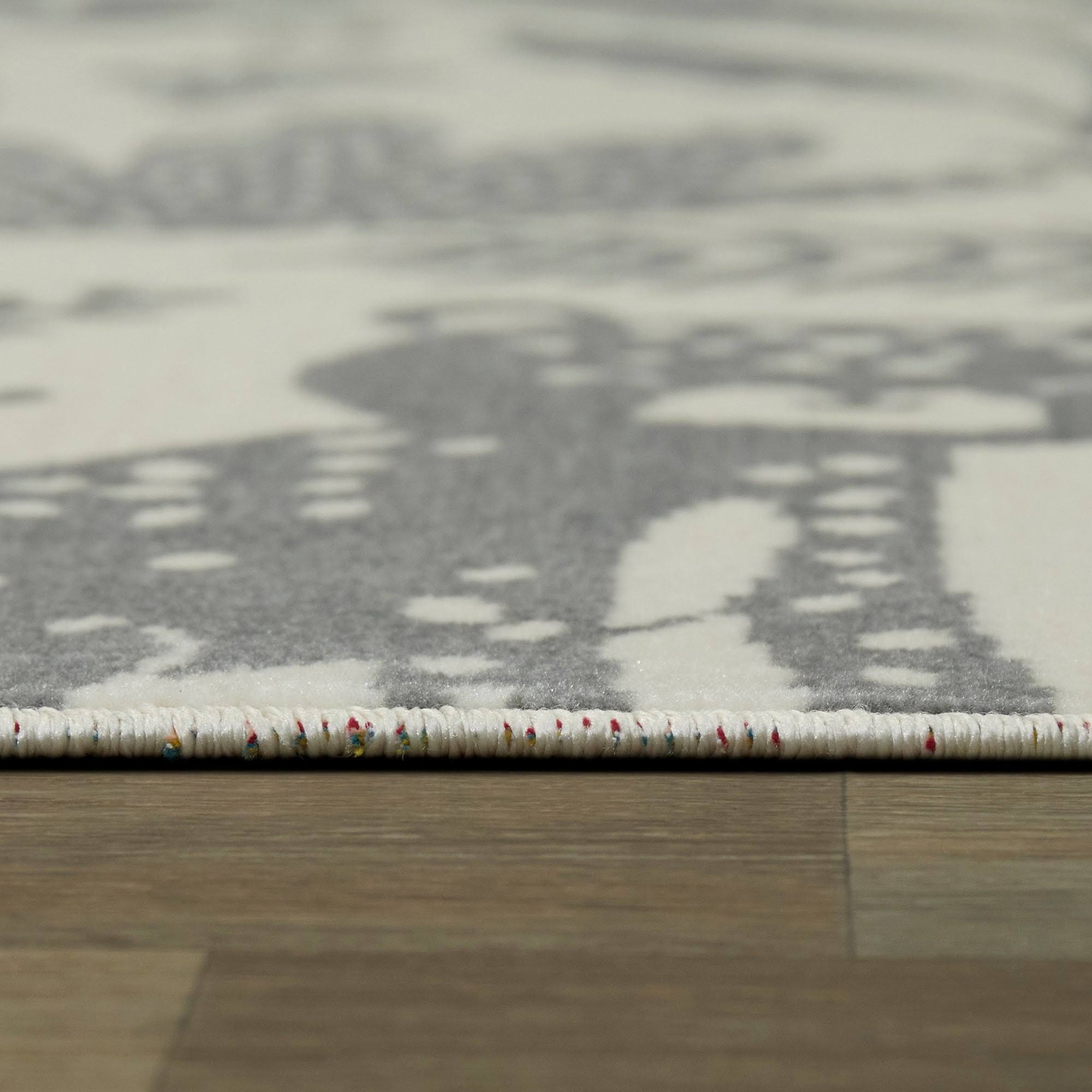 BALTA Serengeti Grey 5 ft. x 7 ft. Kids Area Rug