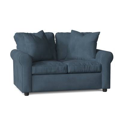 Wolsingham Cotton 60x22 Rolled Arm Loveseat Body Fabric: Tina Airforce