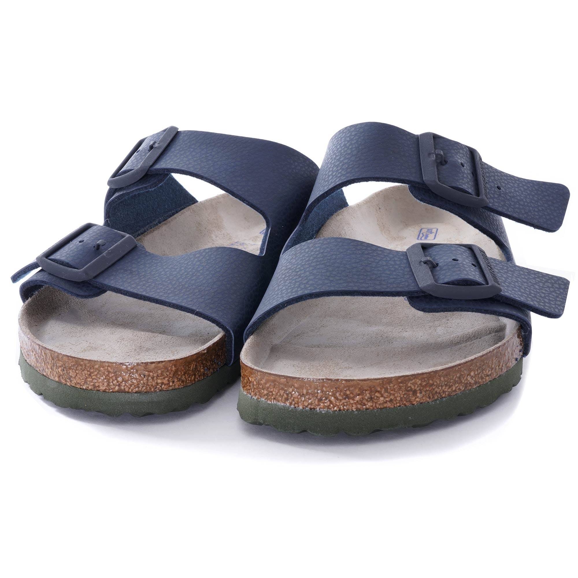 Birkenstock Arizona Birko-Flor Desert Soil Blue Two-Strap Sandals