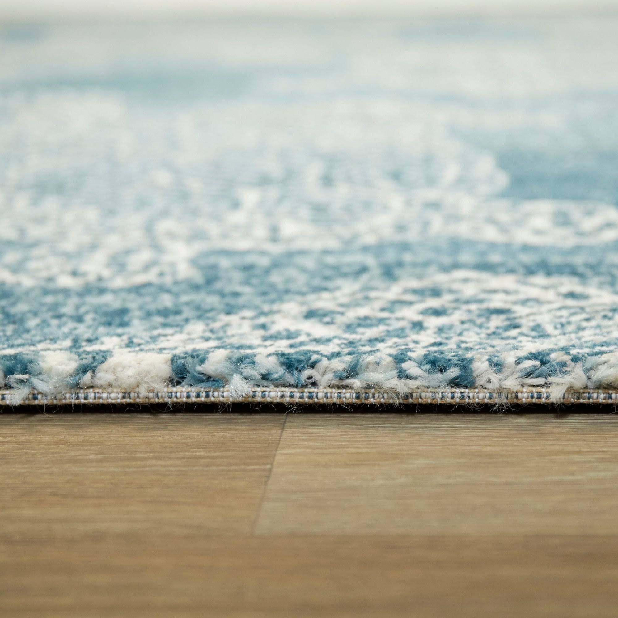 Folse Coastal Turtle Area Rug - Blue - 7&10x22 x 10&