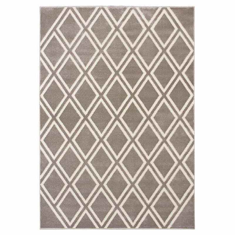 BALTA Auburndale Light Gray/Beige Area Rug; 7'10'' x 10'