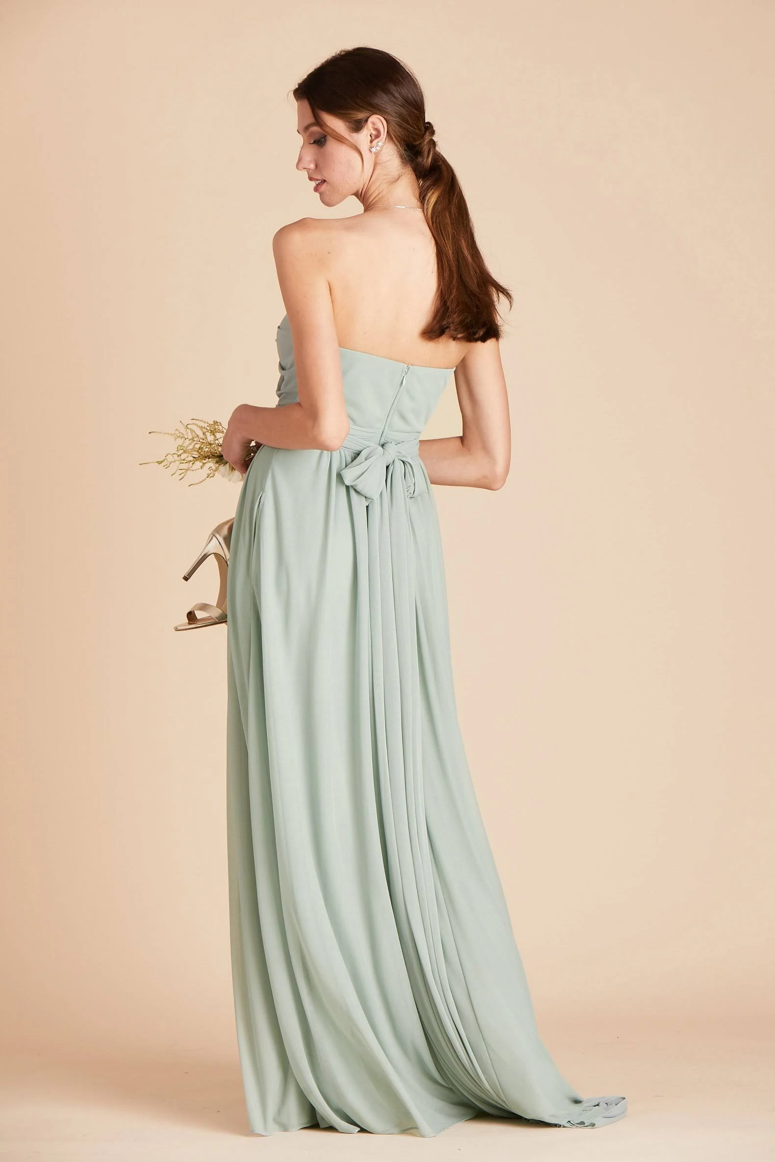 Birdy Grey Chicky Convertible Bridesmaid Dress in Sage Xs / Sage
