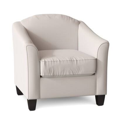 Shakira 34x22 Wide Armchair Birch Lane Body Fabric: Sunbrella Canvas Canvas, Leg Color: Black Walnut