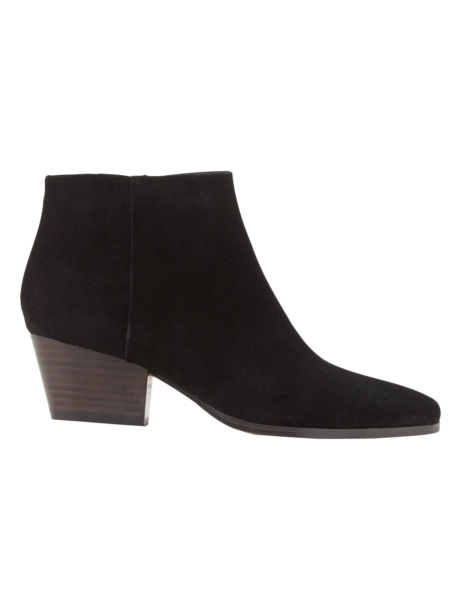 Banana Republic Women's Everyday Bootie Black Suede Size 6