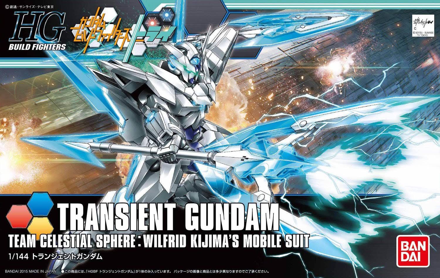 Bandai Hobby 1/144 HG Transient Gundam Build Fighters Model Kit