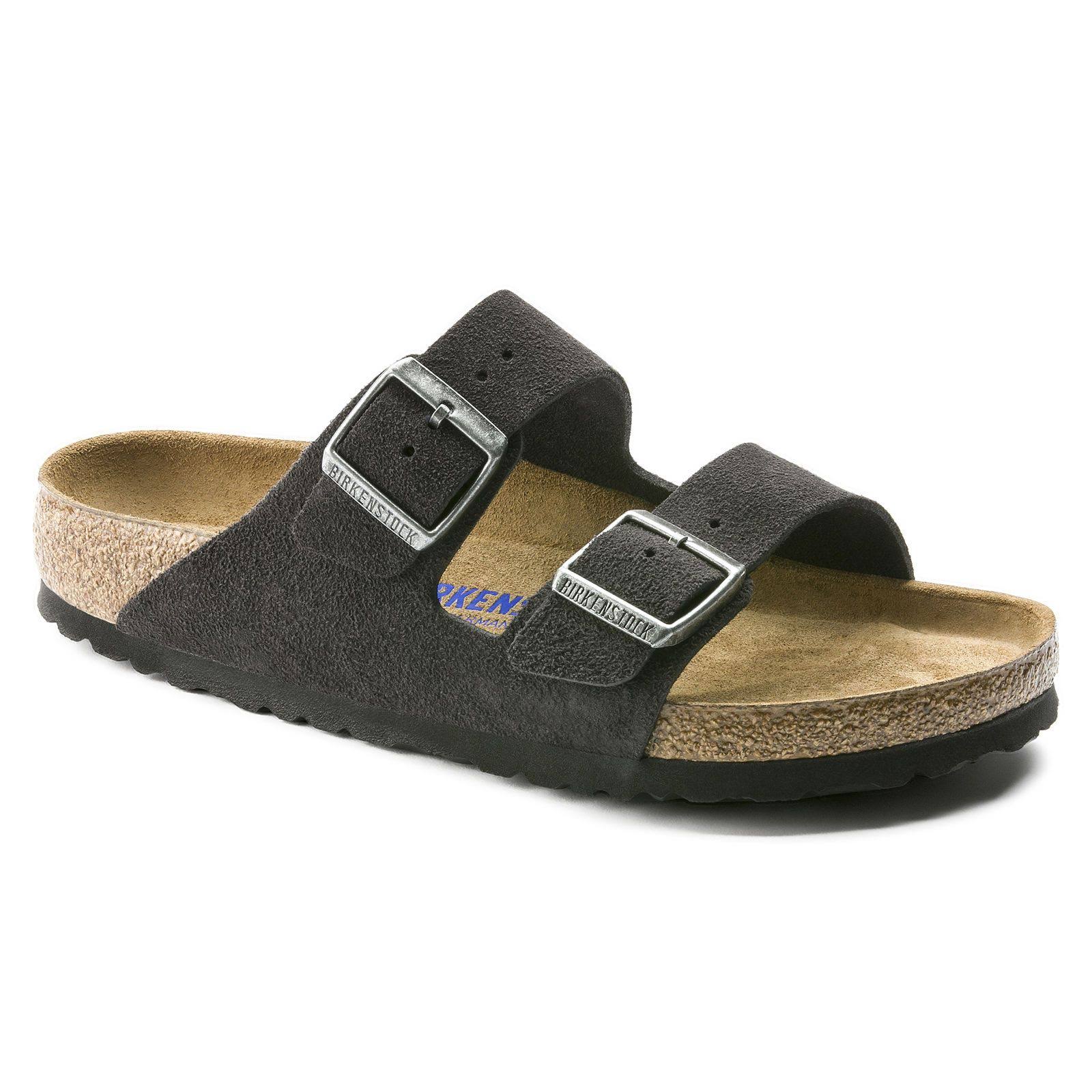 Birkenstock Arizona Soft Footbed - Suede Velvet Grey / 40 / Narrow