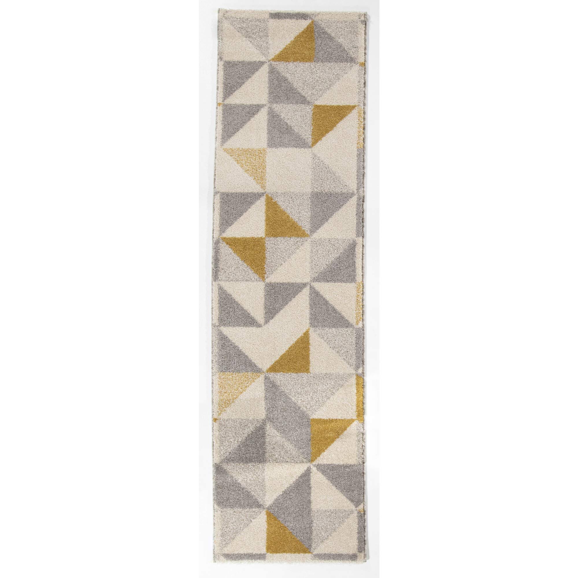 BALTA Larisa Orange 2 ft. x 7 ft. Geometric Runner Rug