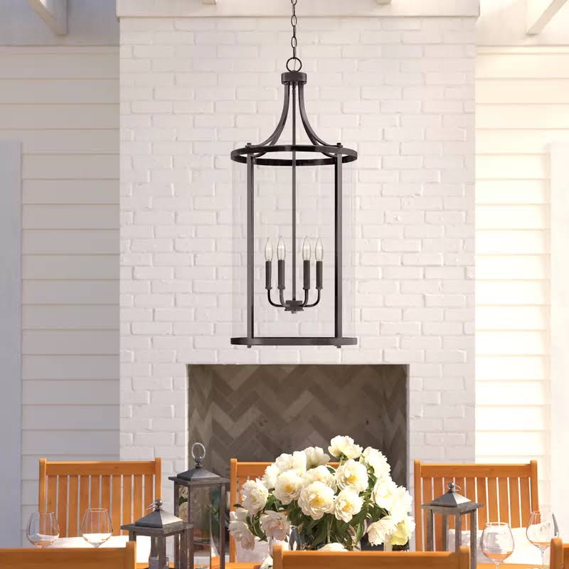 Wayland 6-Light Lantern Pendant Finish: Satin Nickel