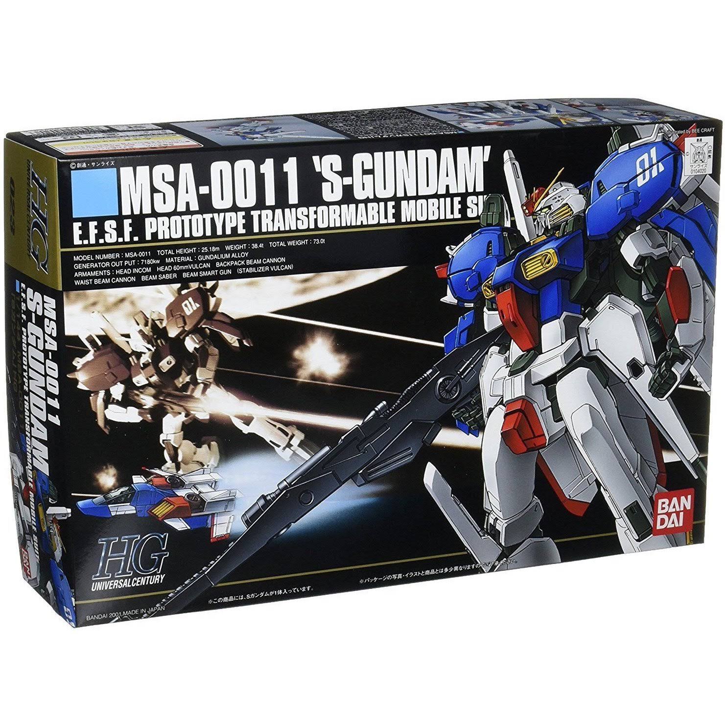 Bandai Hobby HGUC #23 MSA-0011 Superior / S Gundam HG 1/144 Model Kit