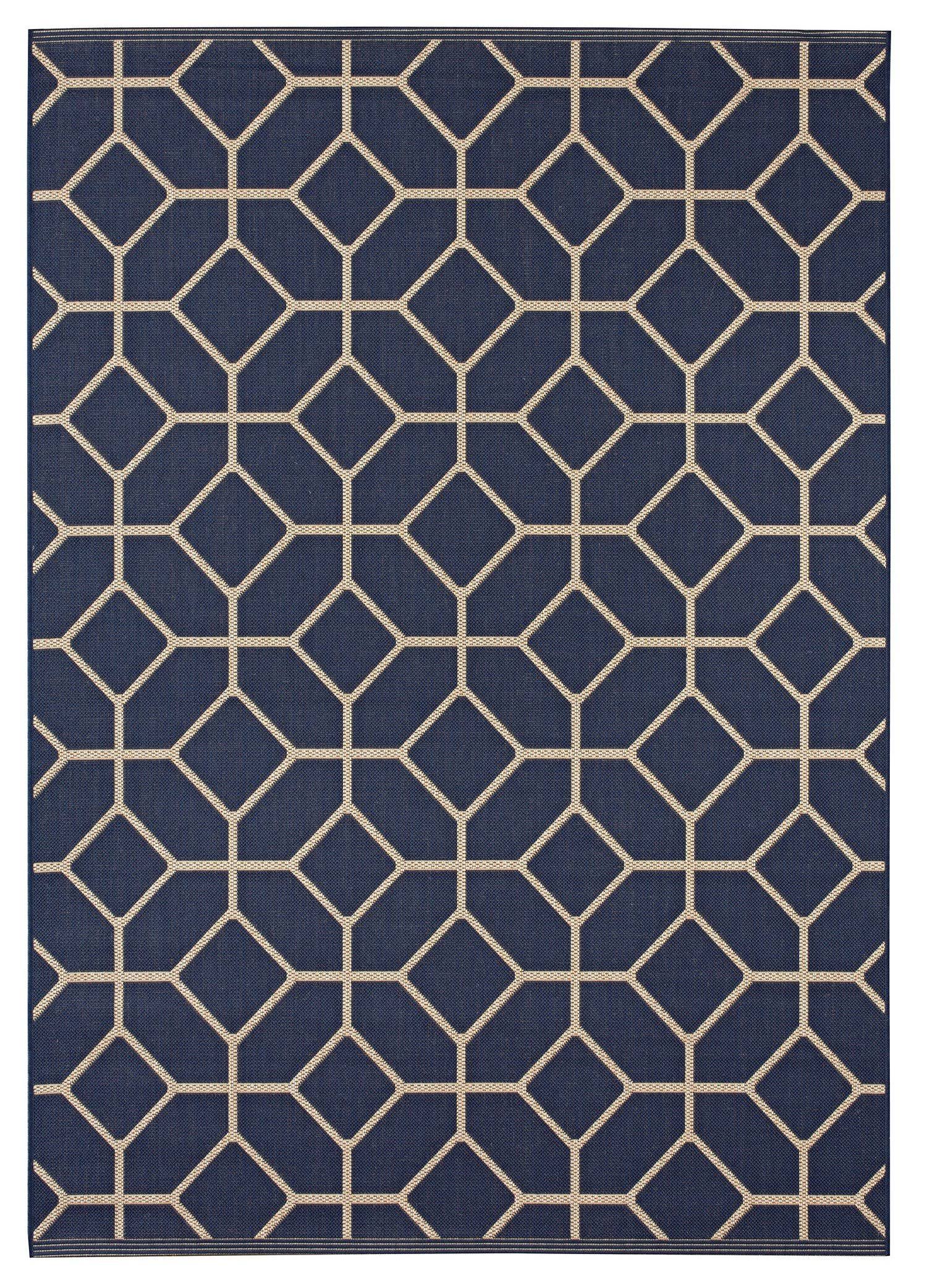 BALTA Rugs 30324763.240305.1 Collier Navy Blue Indoor/Outdoor Area Rug, 8& x 10&