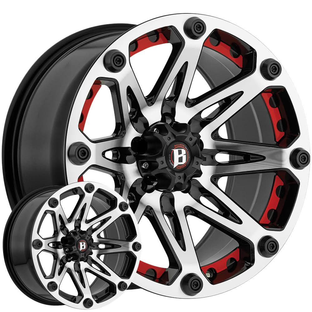 Ballistic 814890555+00FBM - 814 Jester 18x22 Flat Black Machined