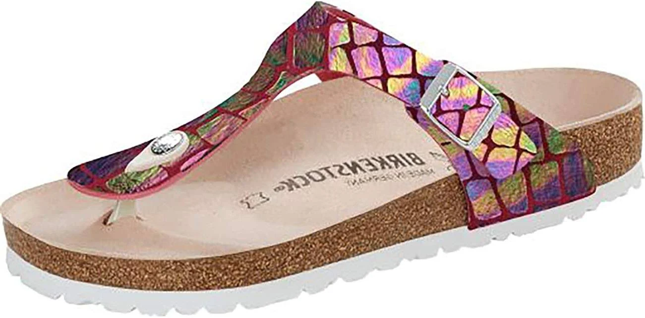 Birkenstock Adult Gizeh Pink Microfiber Slides Sandals