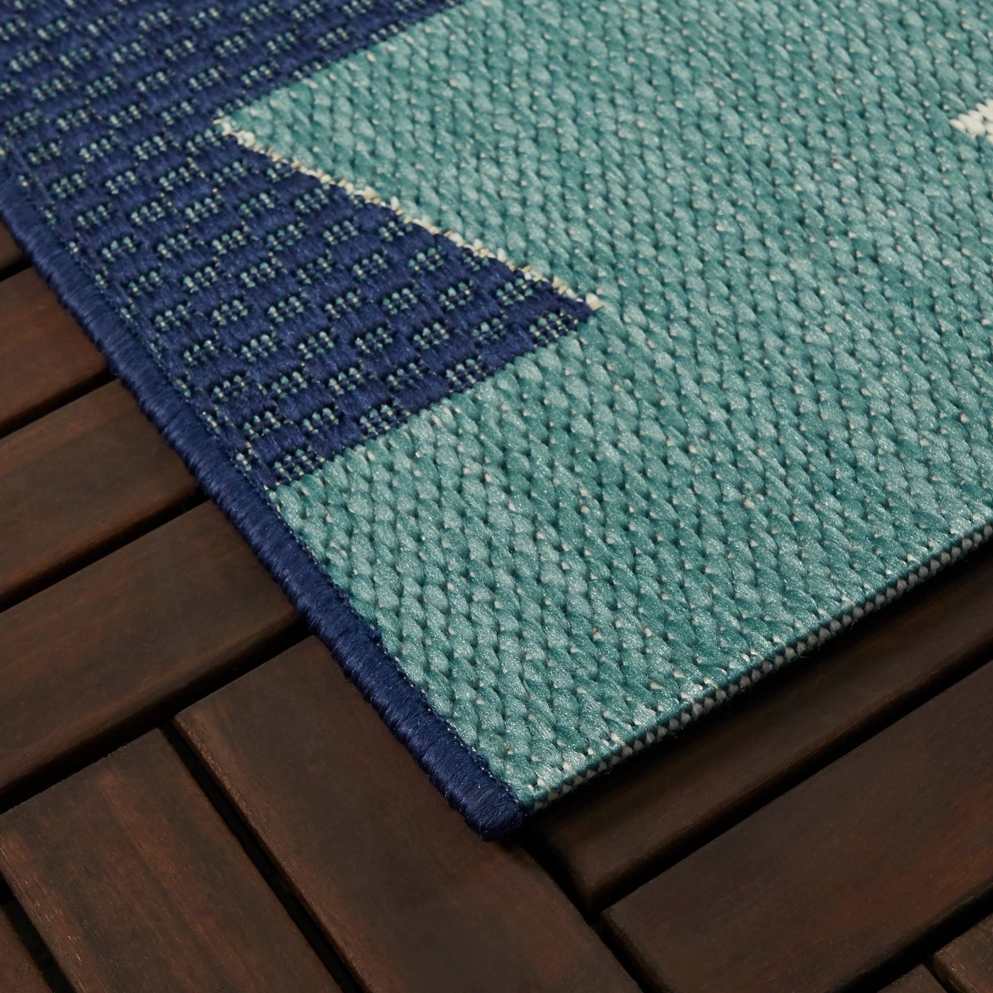 BALTA Levete Dark Brown 5 ft. x 7 ft. Southwestern Indoor/Outdoor Area Rug