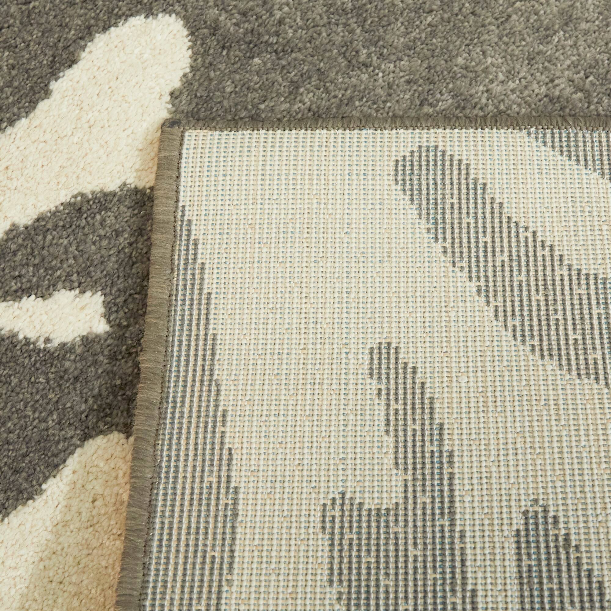 BALTA Caswell Grey 8 ft. x 10 ft. Coastal Coral Area Rug