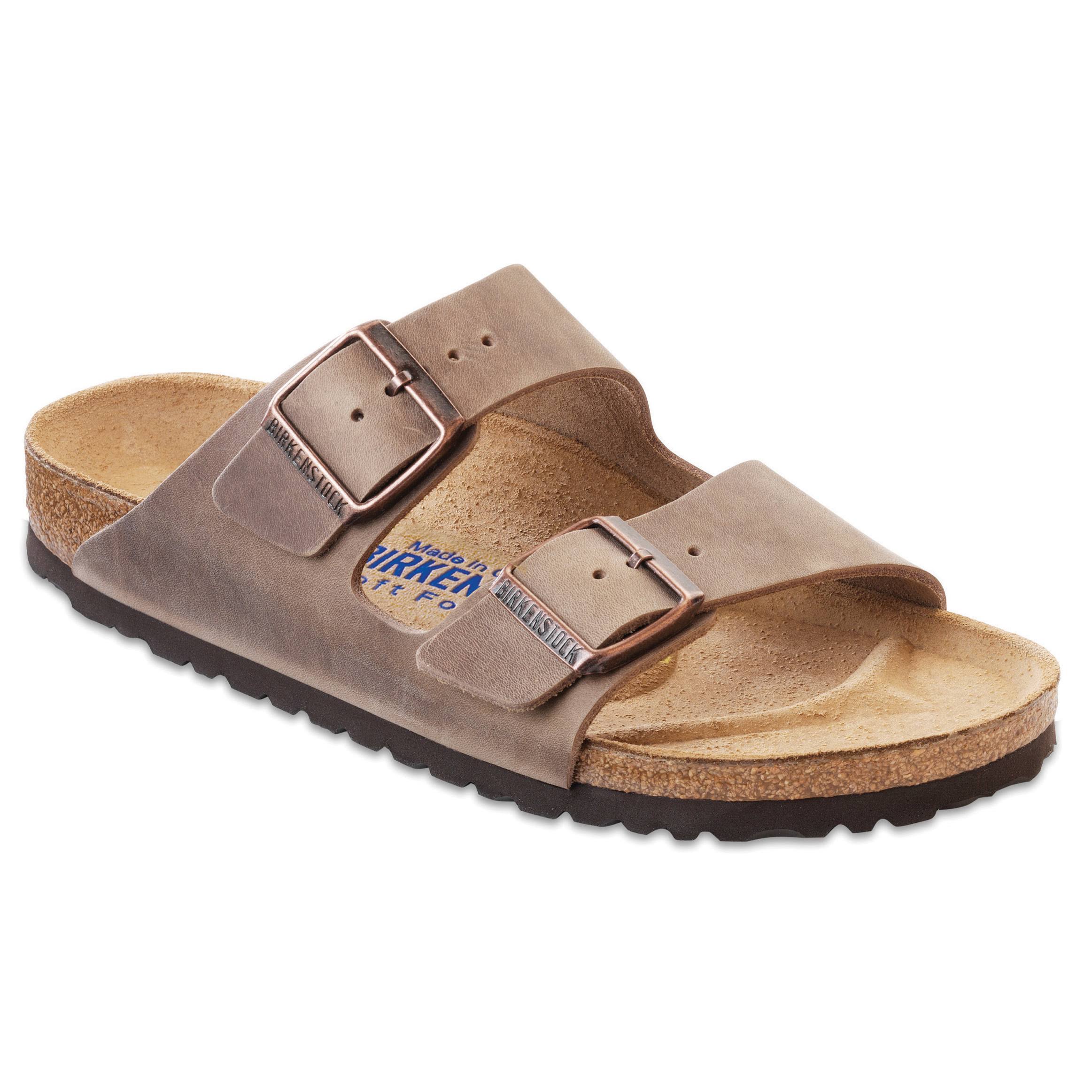 Birkenstock Arizona Soft Footbed (37 Narrow Tobacco Oiled Leather)