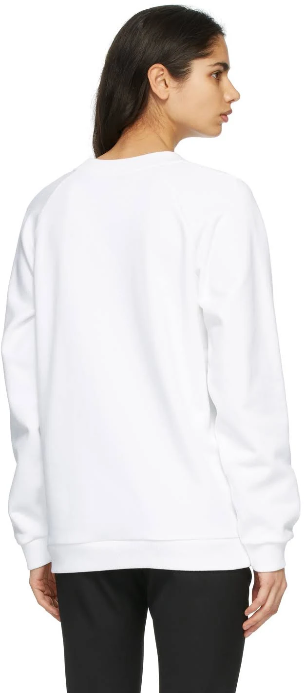 Balmain White & Black Logo Sweatshirt